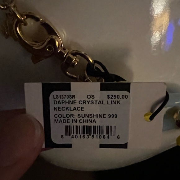 Lele Sadoughi Daphne Crystal Link Necklace - Picture 4 of 4